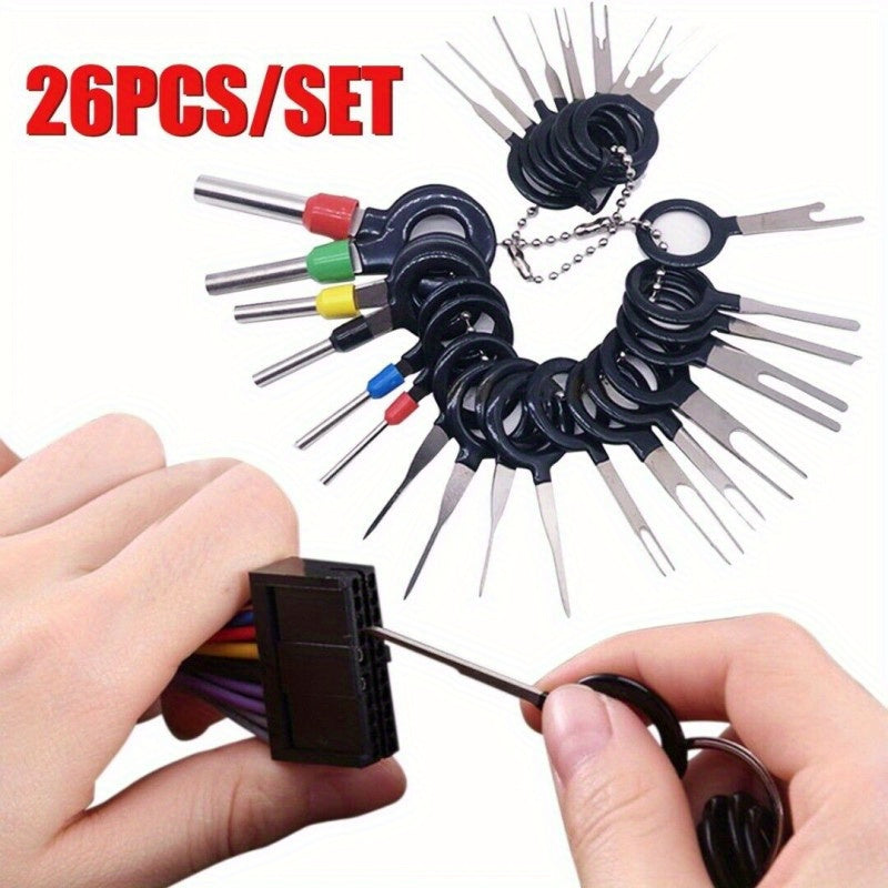 Car Terminal Removal Repair Tools Electrical Wiring Crimp Connector Pin Extractor Kit Keys Automotive Plug Pullers