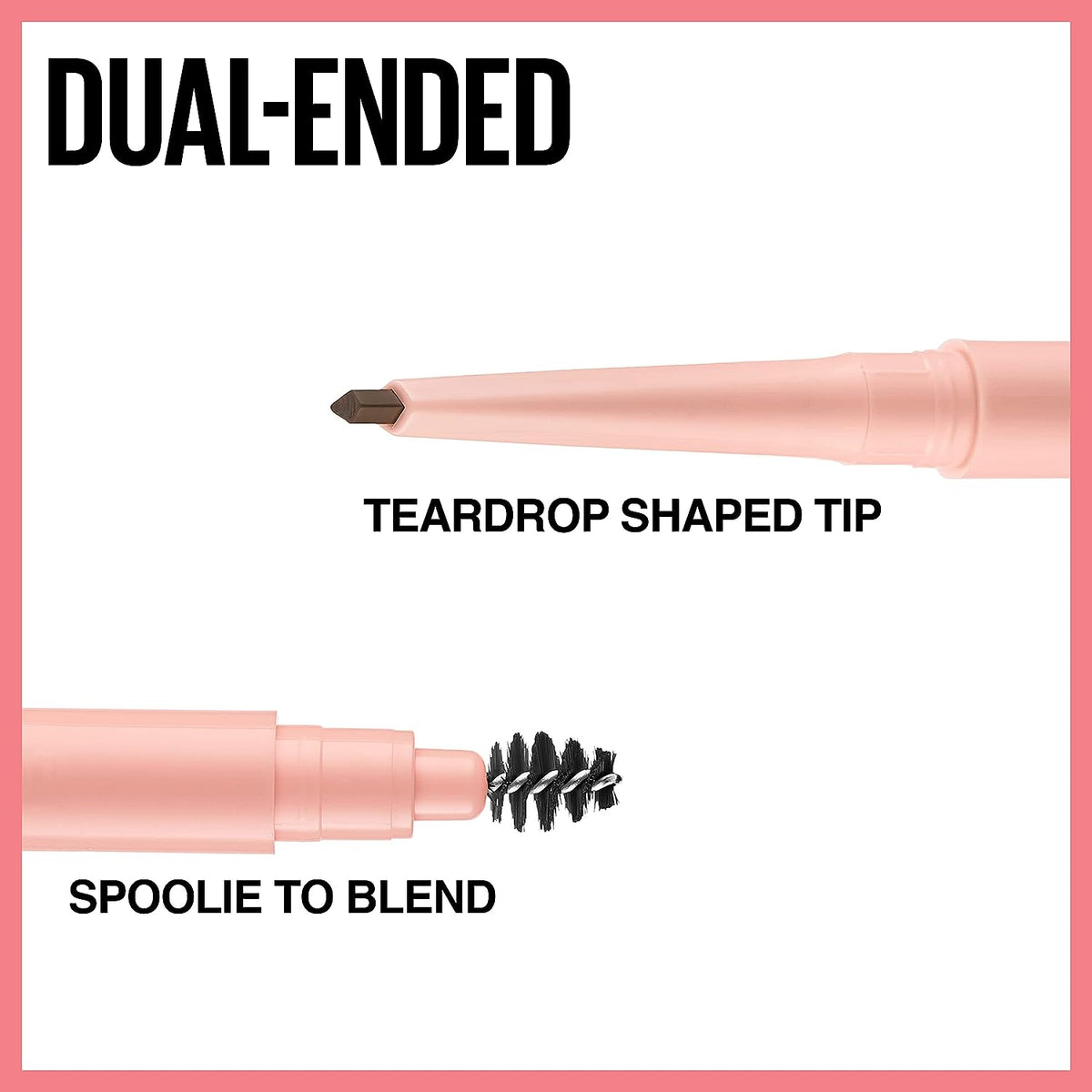 Maybelline New York Total Temptation Eyebrow Definer Pencil, Medium Brown, 1 Count