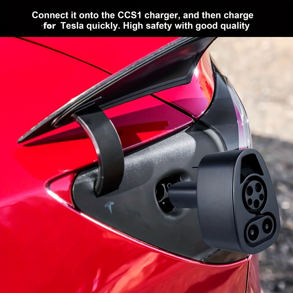 CCS1 Charger Adapter For Tesla,150-250KW DC Fast Charging For Tesla Model 3/Y/S/X With Waterproof Case -Support All CCS Charging Station