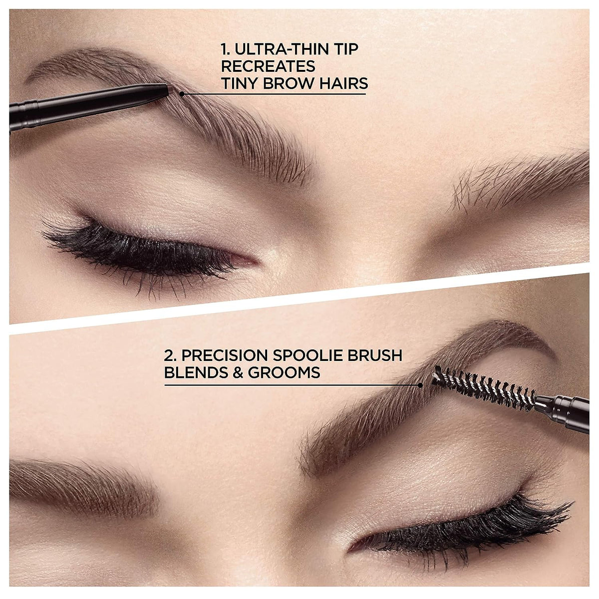 L’Oréal Paris Makeup Brow Definer Waterproof Eyebrow Pencil, Ultra-Fine Mechanical Pencil, Draws Tiny Brow Hairs and Fills in Sparse Areas and Gaps, Light Blonde, 0.003 Ounce (Pack of 1)