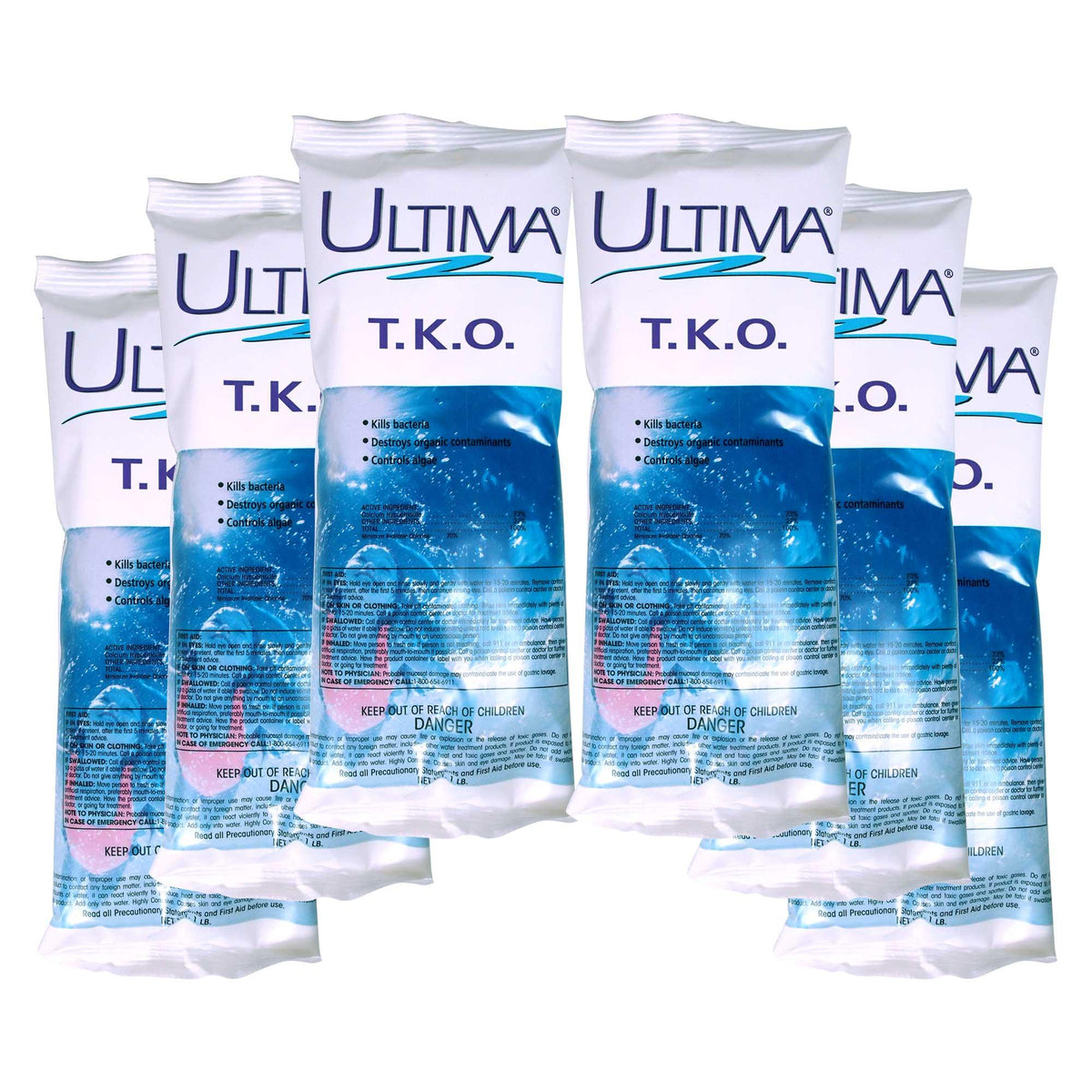ultima t.k.o. chlorinating shock treatment for swimming pools, 24 pack