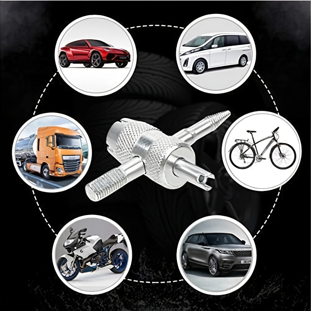 Upgrade Your Tire Maintenance With This 4-in-1 Multifunctional Valve Wrench!
