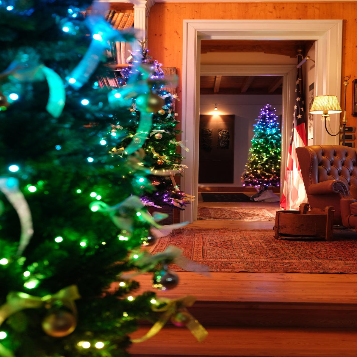 Twinkly 7.5ft Pre Lit App Controlled Artificial Christmas Tree w 400 RGB+W LEDs