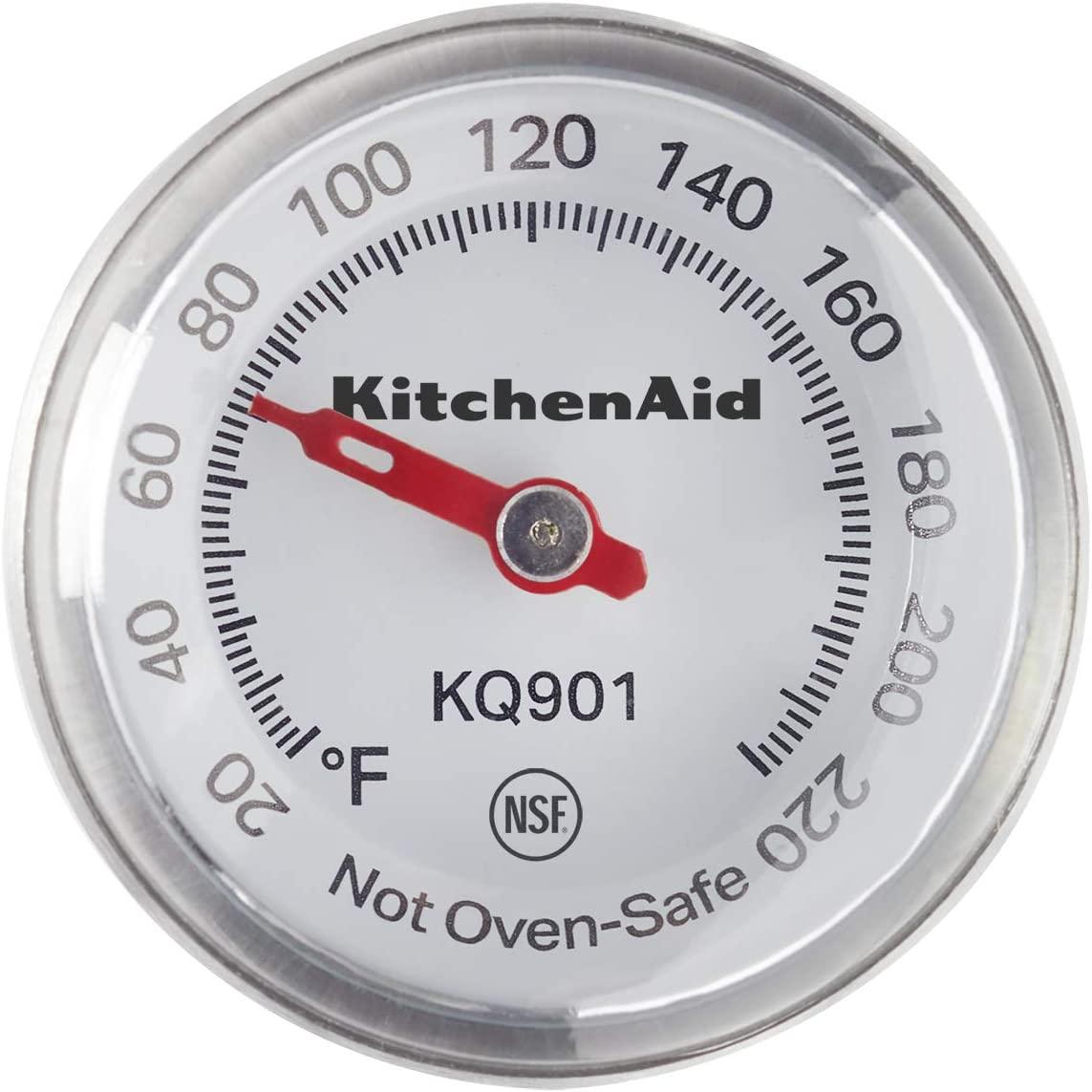 KitchenAidKQ901 Instant Read Food Thermometer for Kitchen or Grill, TEMPERATURE RANGE: 20F to 220F, 1 Inch Dial, Pistachio