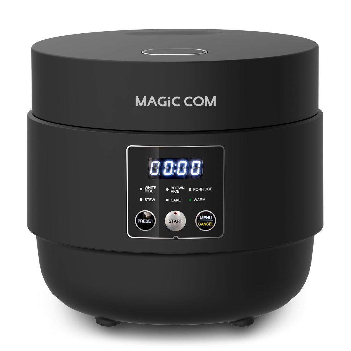 Rice Cooker 4 Cup Uncooked/ 8 Cup Cooked, Digital Display with Warmer, Small Rice Maker & Multiple Settings, 24H Delay Timer, Automatic Keep Warm, Nonstick Inner Pot, ArrocEléctrica