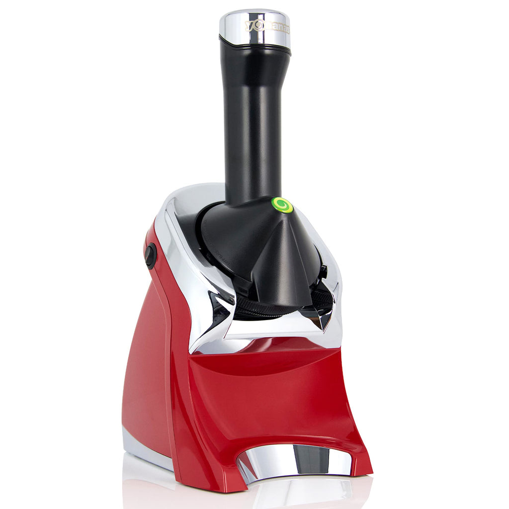 988RD Deluxe Vegan, Dairy-Frozen Fruit Soft Serve Maker, Includes 75 Recipes, 200 W, Red