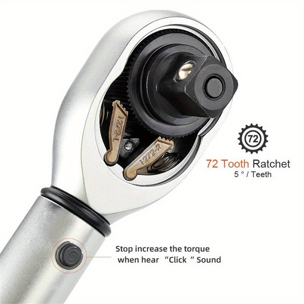 Torque Wrench 3/8'' 1/4''Square Drive Head Adjustable Torque Spanner 5-25N.m Hand Tools For Car Repair And Bike Repairing Square Drive Torque Key