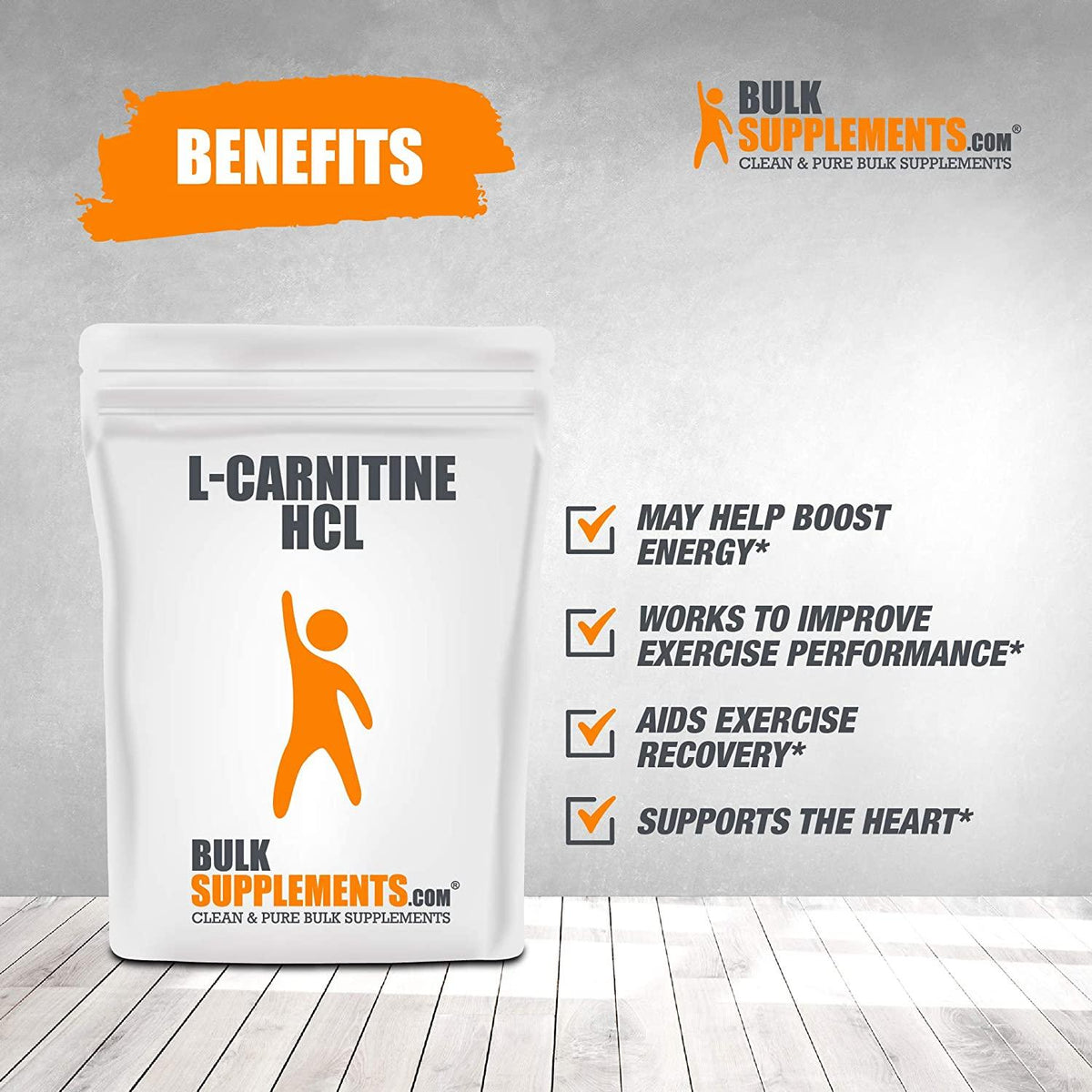 BulkSupplements.com L-Carnitine HCl Powder (5 Kilograms - 11 lbs)