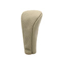 Leather Zipper Closure Car Auto Gear Shift Knob Shifter Cover Protector Gray