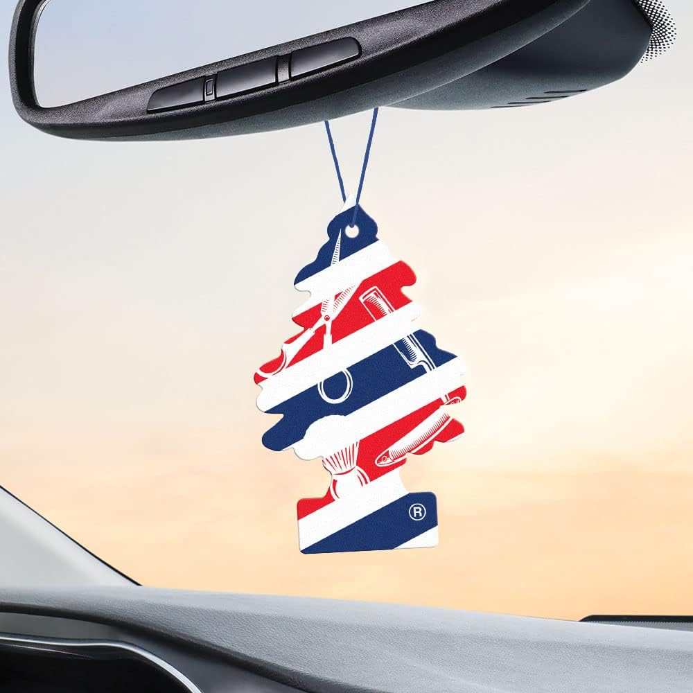 LITTLE TREES Air Fresheners Car Air Freshener. Hanging Tree Provides Long Lasting Scent for Auto or Home. Fresh Shave, 24 Air Fresheners