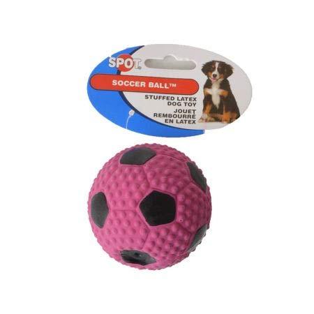 Spot Socer Ball Stuffed Latex Dog Toy (21 Pack)