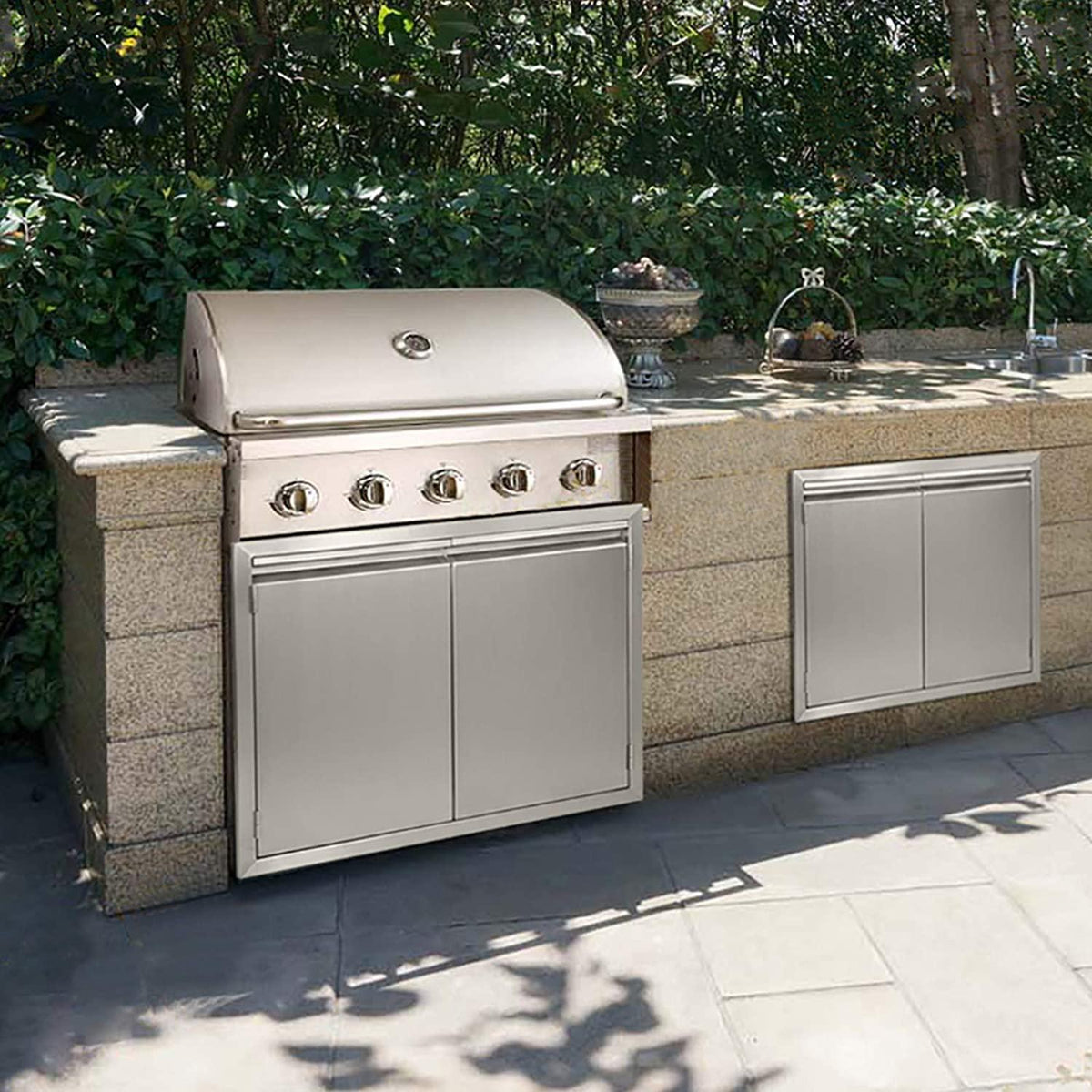 BBQ Access Door 26" W X 24" H, 304  Steel Outdoor Kitchen Acces