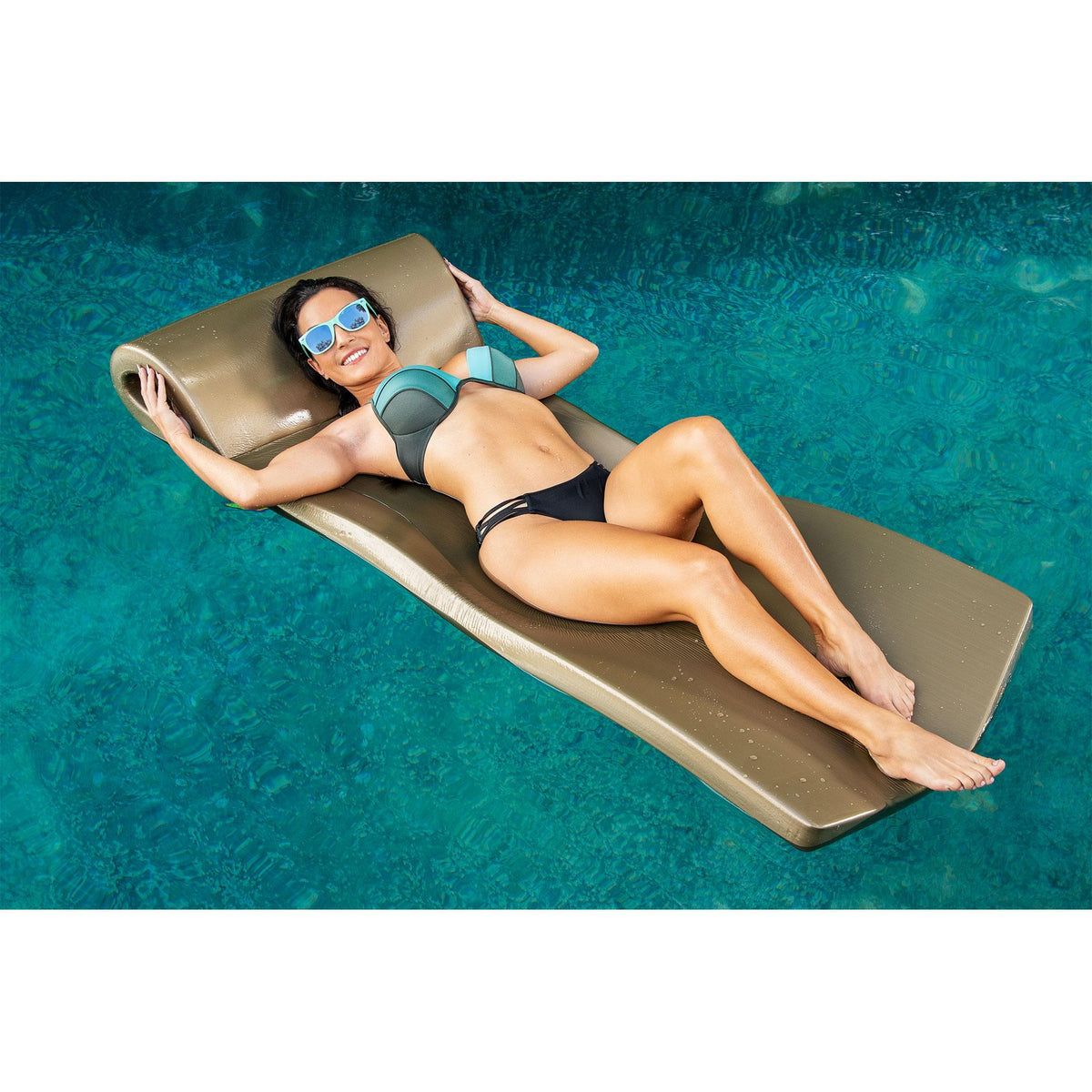 TRC Recreation Adult Child Super Soft Ultra Sunsation 1.75 Inch Thick Comfortable 70 In. Foam Floating Water Resistant Lounger