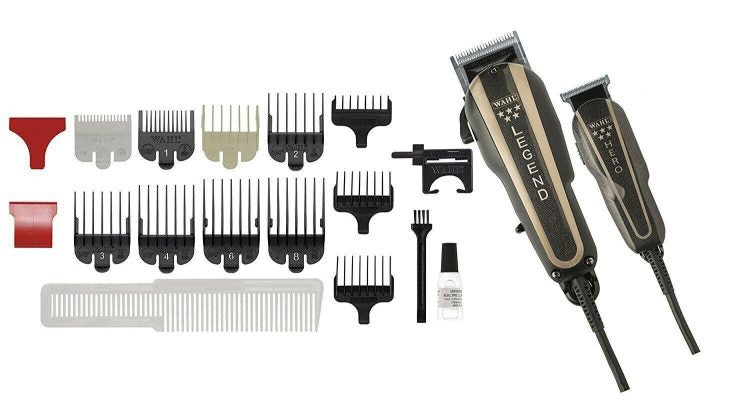 WAHL Combo Professional Trimmer HERO & Hair Clipper LEGEND 5 Star Barber 220Volt