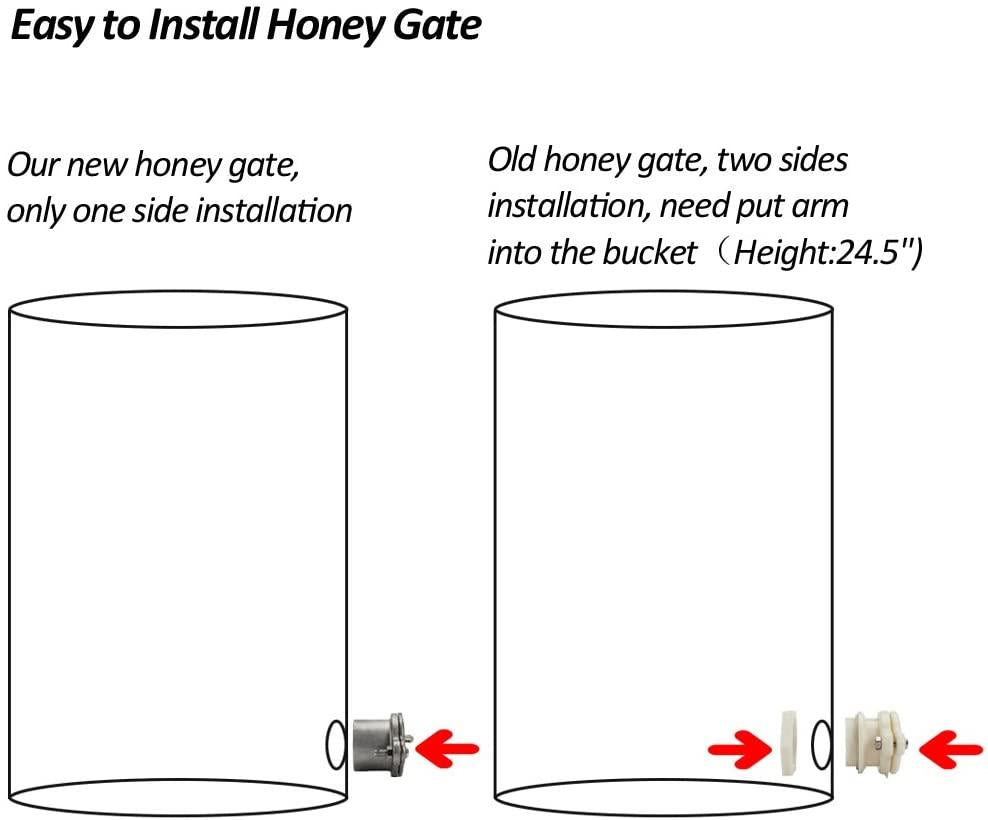 vingli 2 frames manual honey extractor separator, food grade stainless steel honeycomb spinner drum crank by hand with adjustable height stands, beekeeping pro extraction apiary centrifuge equipment