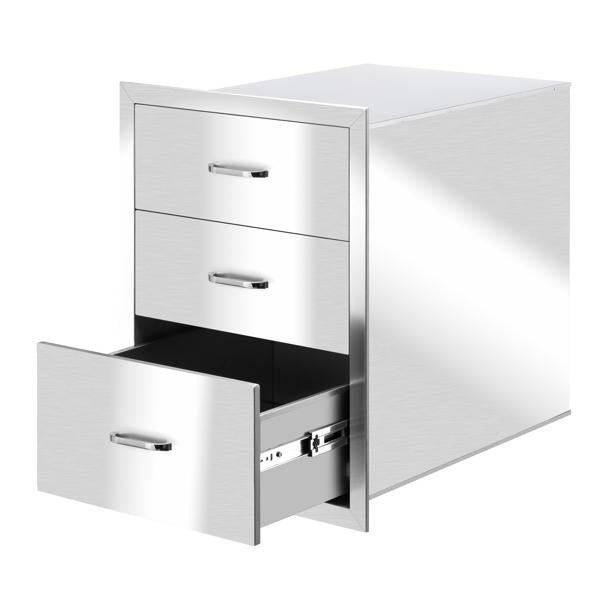 Multi-size BBQ Drawer Island Components Courtyard Oven Drawer Stainless Steel