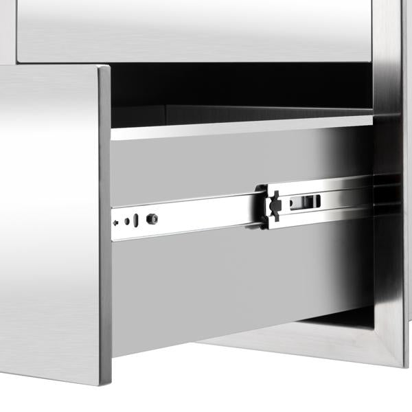 Multi-size BBQ Drawer Island Components Courtyard Oven Drawer Stainless Steel