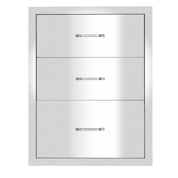 Multi-size BBQ Drawer Island Components Courtyard Oven Drawer Stainless Steel