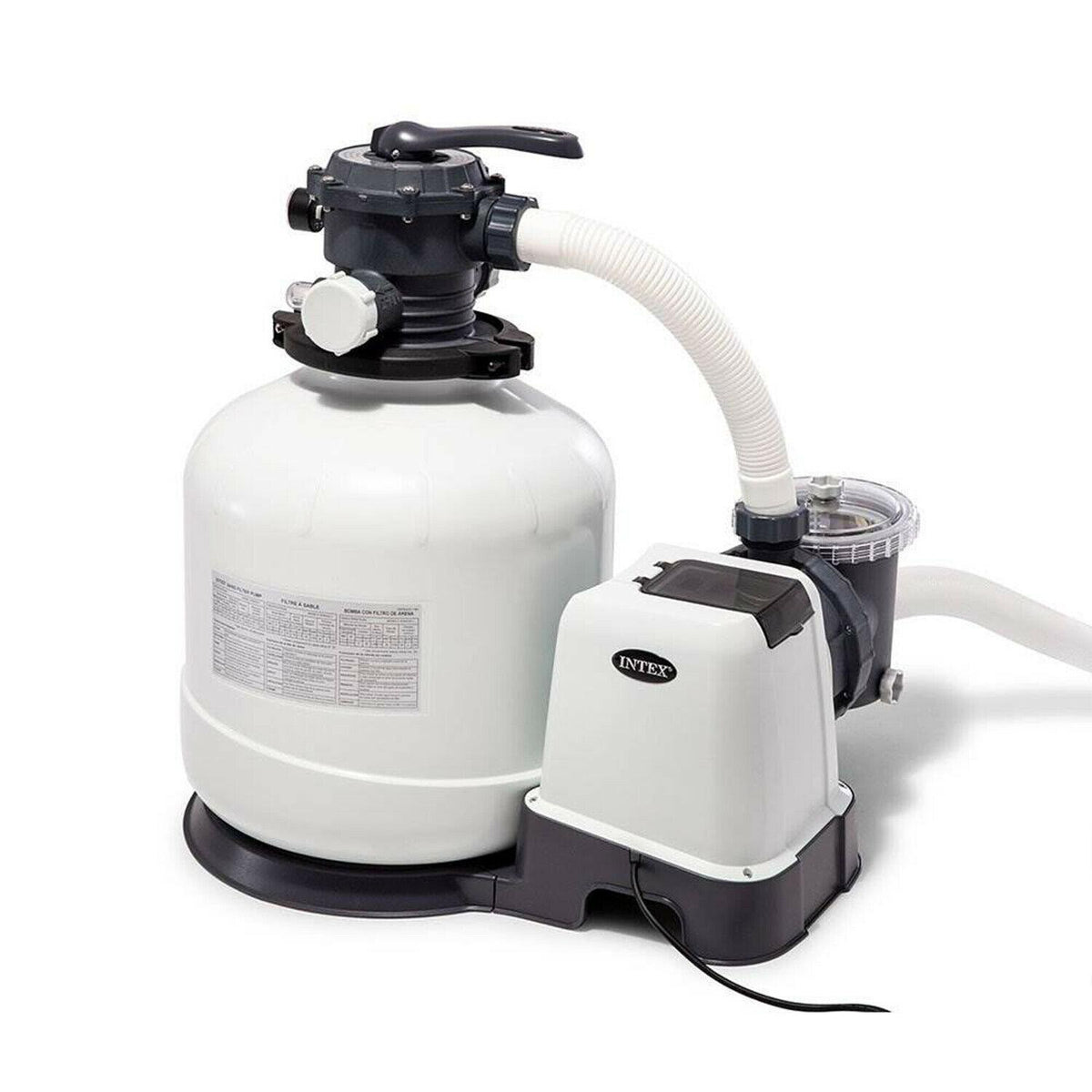 intex 3000 gph above ground pool sand filter pump w/ deluxe pool maintenance kit