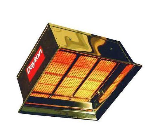 DAYTON 5VD65 Commercial NG Gas Infrared Flat Panel Heater 90,000 BtuH Input 22 1/2 in H x
