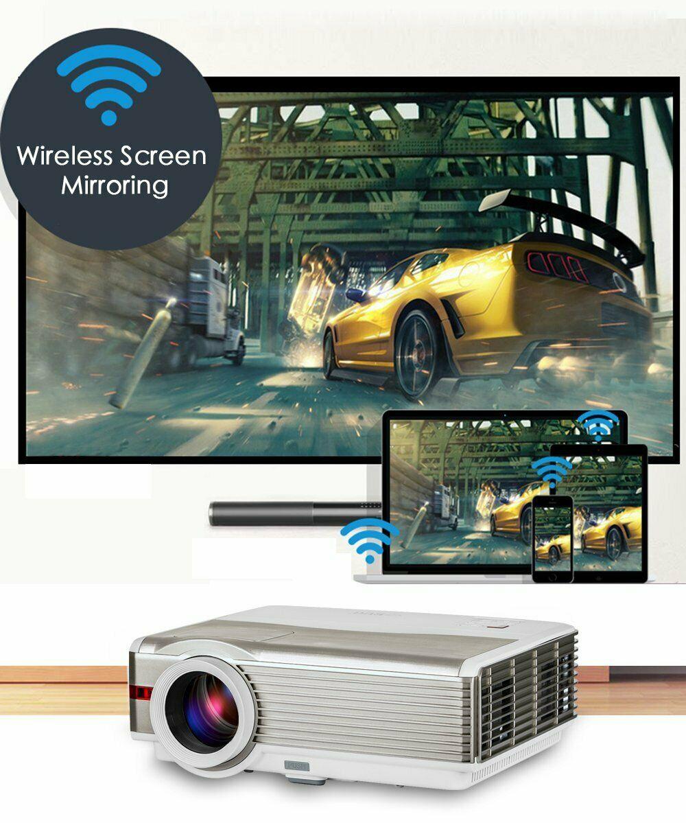 hd android wifi projector home theater proyector 150'' movie tv youtube netflix