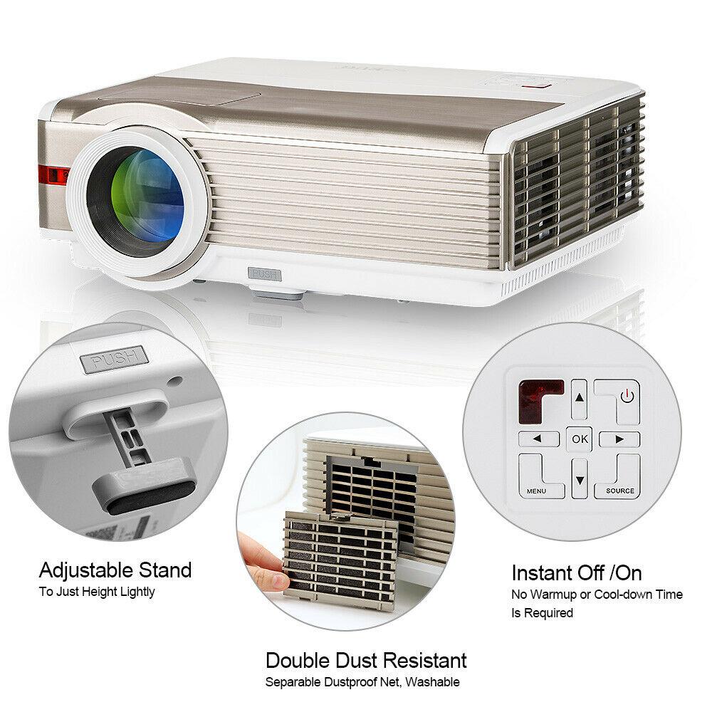 hd android wifi projector home theater proyector 150'' movie tv youtube netflix