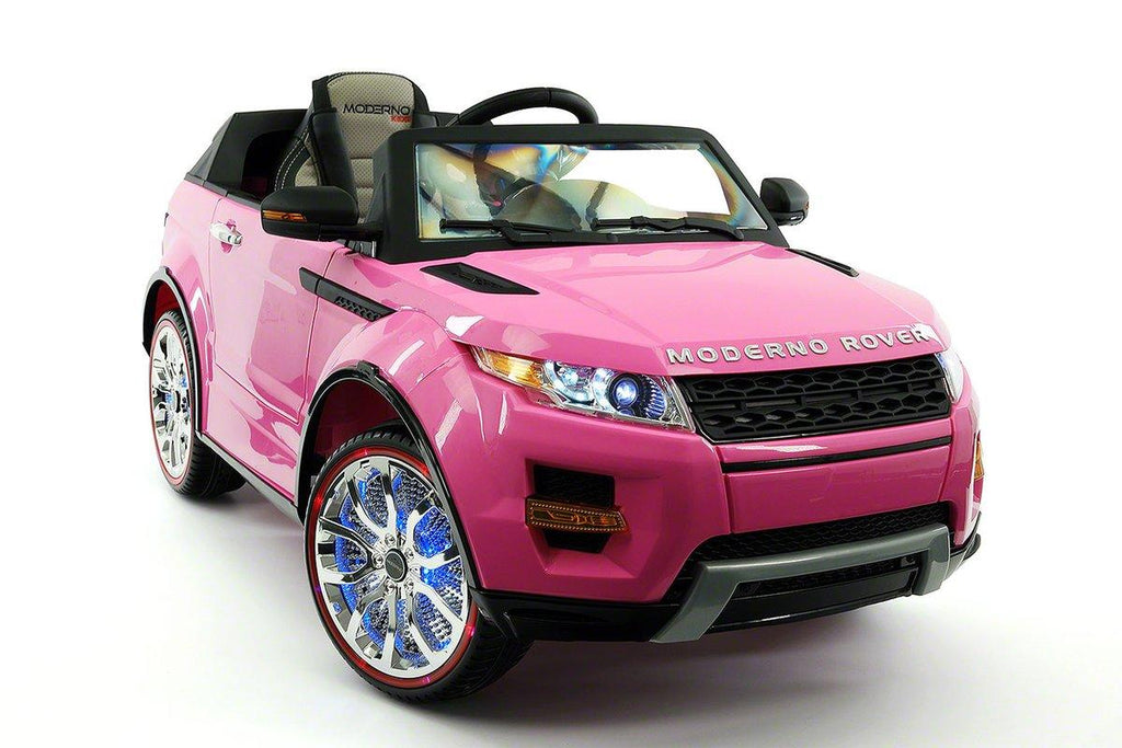 CarZ4KidS MODERNO ROVER 12V ELECTTRIC KIDS RIDE ON TOY CAR BATTERY POWERED LED WHEELS PARENTAL REMOTE MP3 PLAYER  | PINK