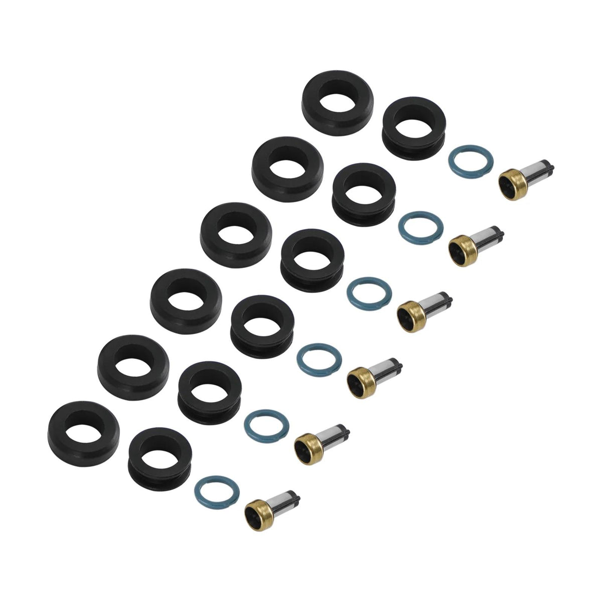 Dodge Stealth 1991-1996 6PCS Fuel Injectors Seal O-Ring Kit 18-10066 INP-014 MD164888 Generic