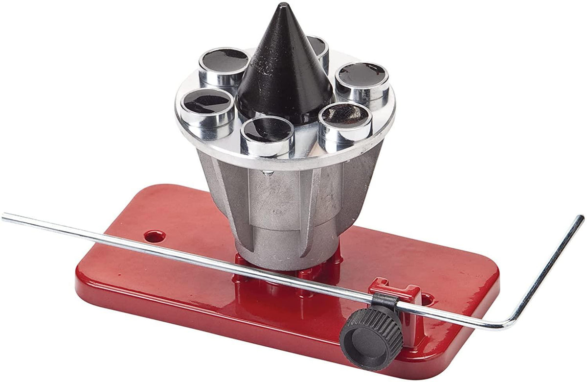 Oregon Precision Blade Balancer, Balances Blades After Sharpening, Universal Metal /Aluminium Design Improves Longevity of Mowers, For All Lawnmower Blades, Fits Stihl, Troy, Husqvarna & More (42-047)