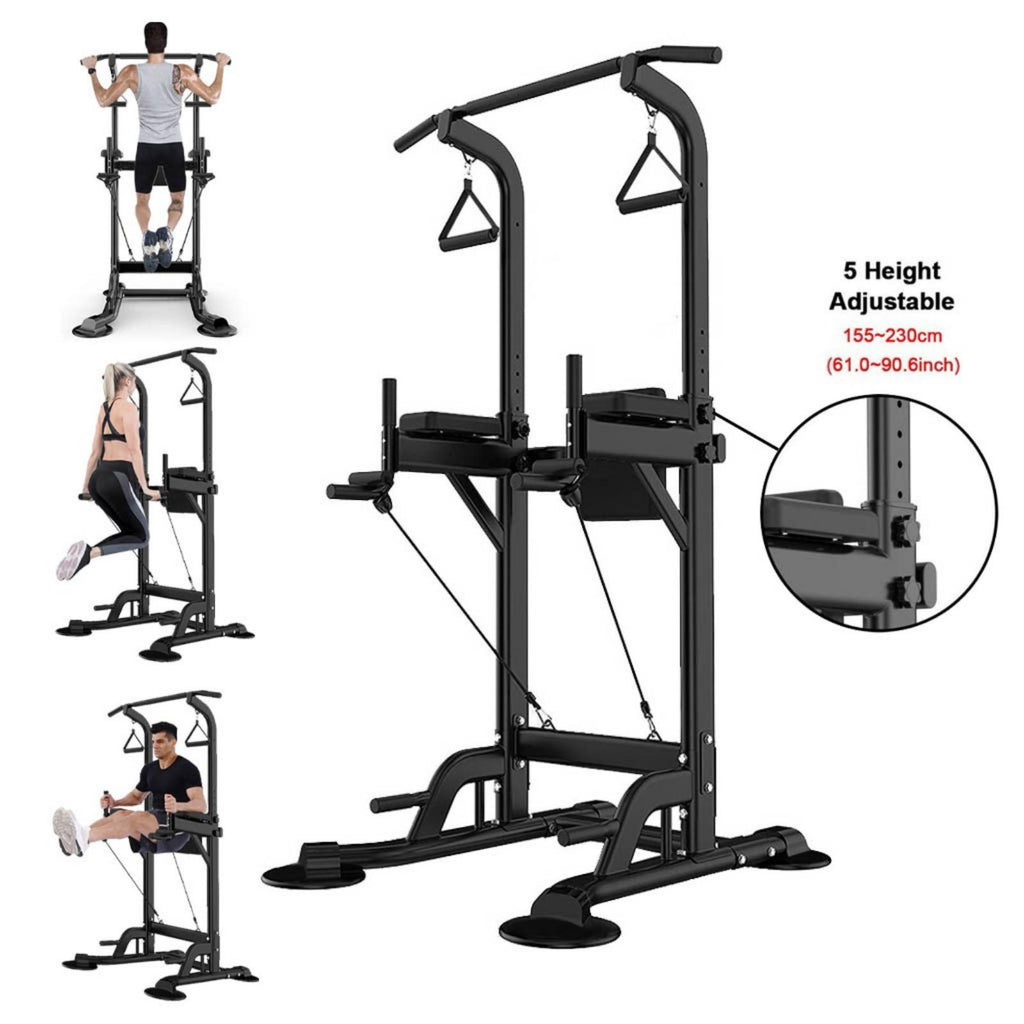 YOHOME PRODUCTS Dip Station Chin Up Bar Core Power Tower Pull Push Home Gym Fitness Equipment