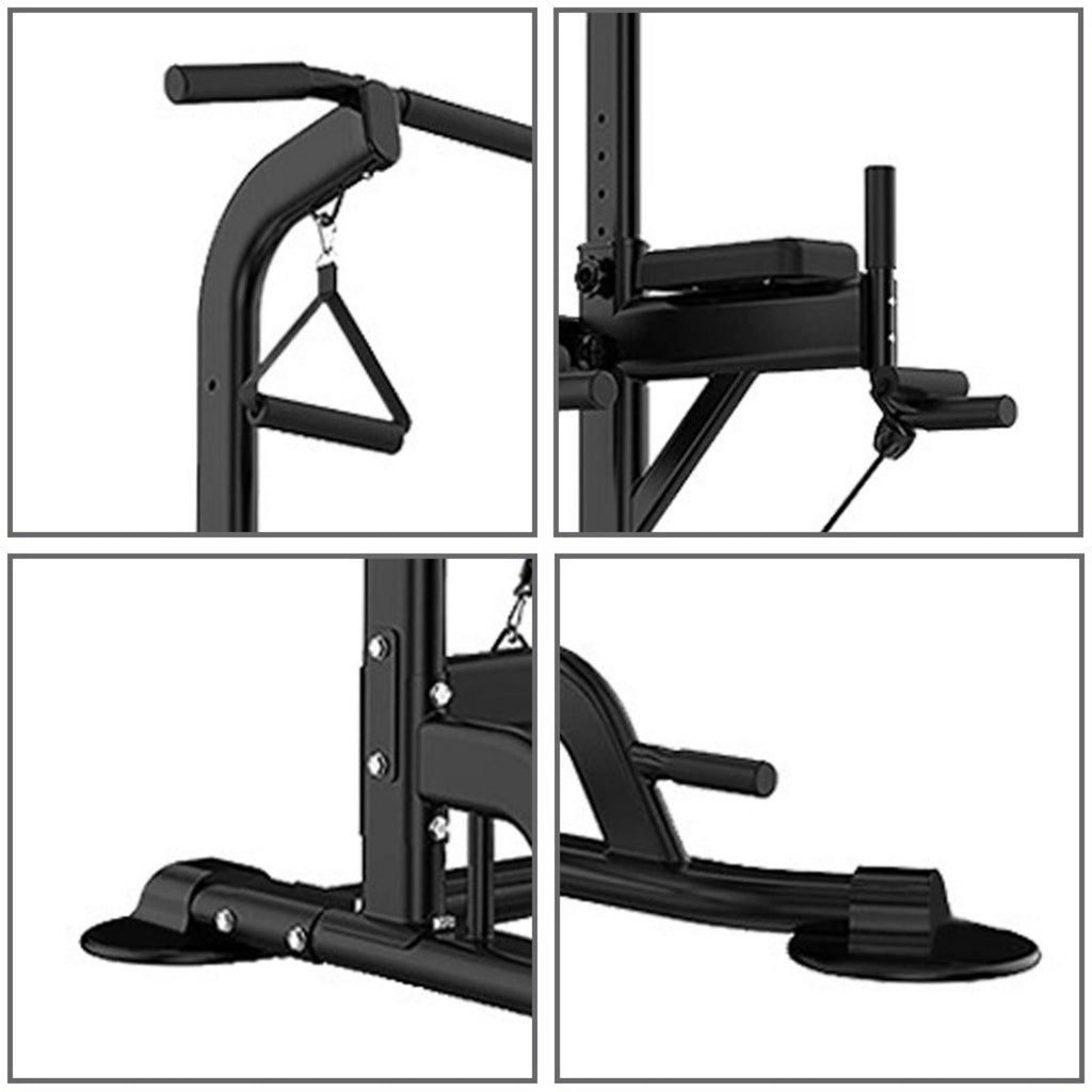 YOHOME PRODUCTS Dip Station Chin Up Bar Core Power Tower Pull Push Home Gym Fitness Equipment
