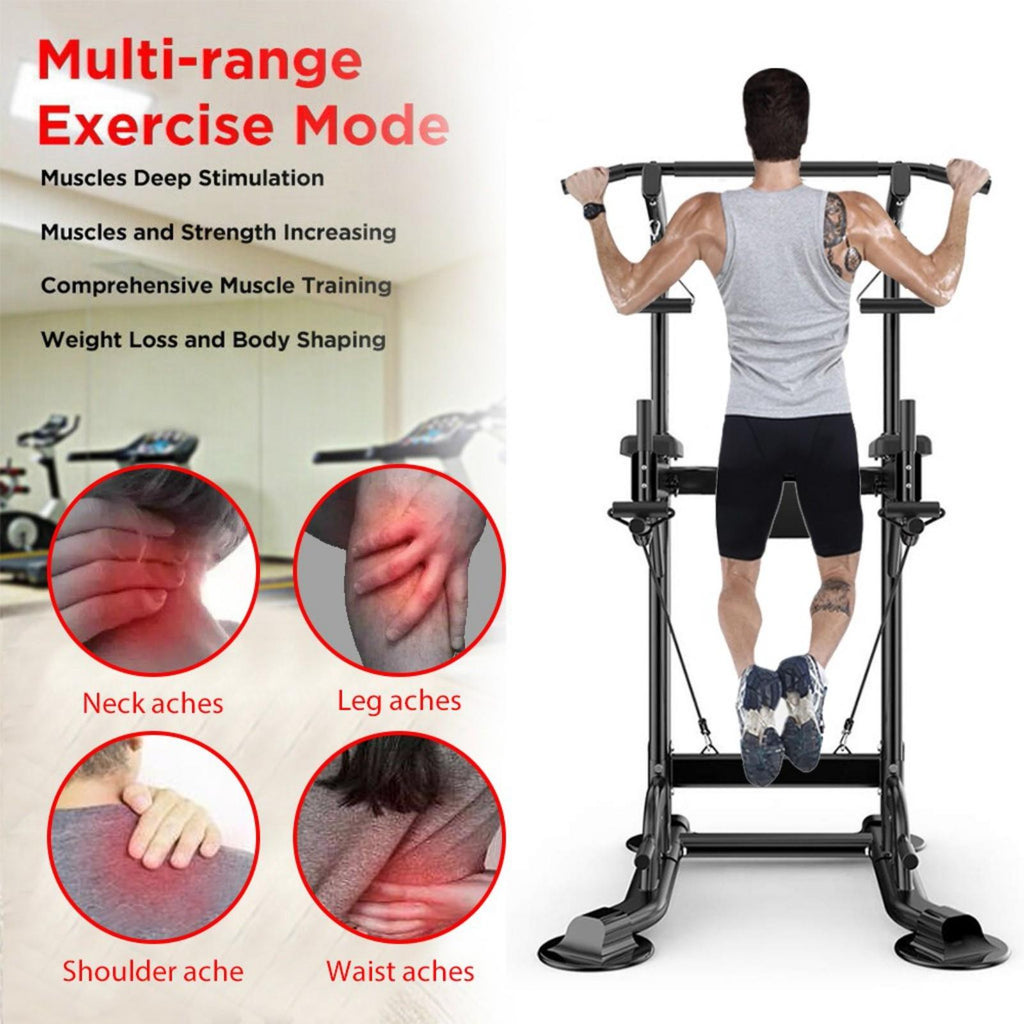 YOHOME PRODUCTS Dip Station Chin Up Bar Core Power Tower Pull Push Home Gym Fitness Equipment