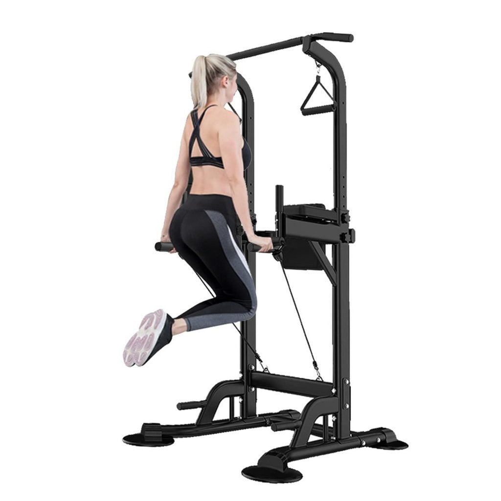 YOHOME PRODUCTS Dip Station Chin Up Bar Core Power Tower Pull Push Home Gym Fitness Equipment