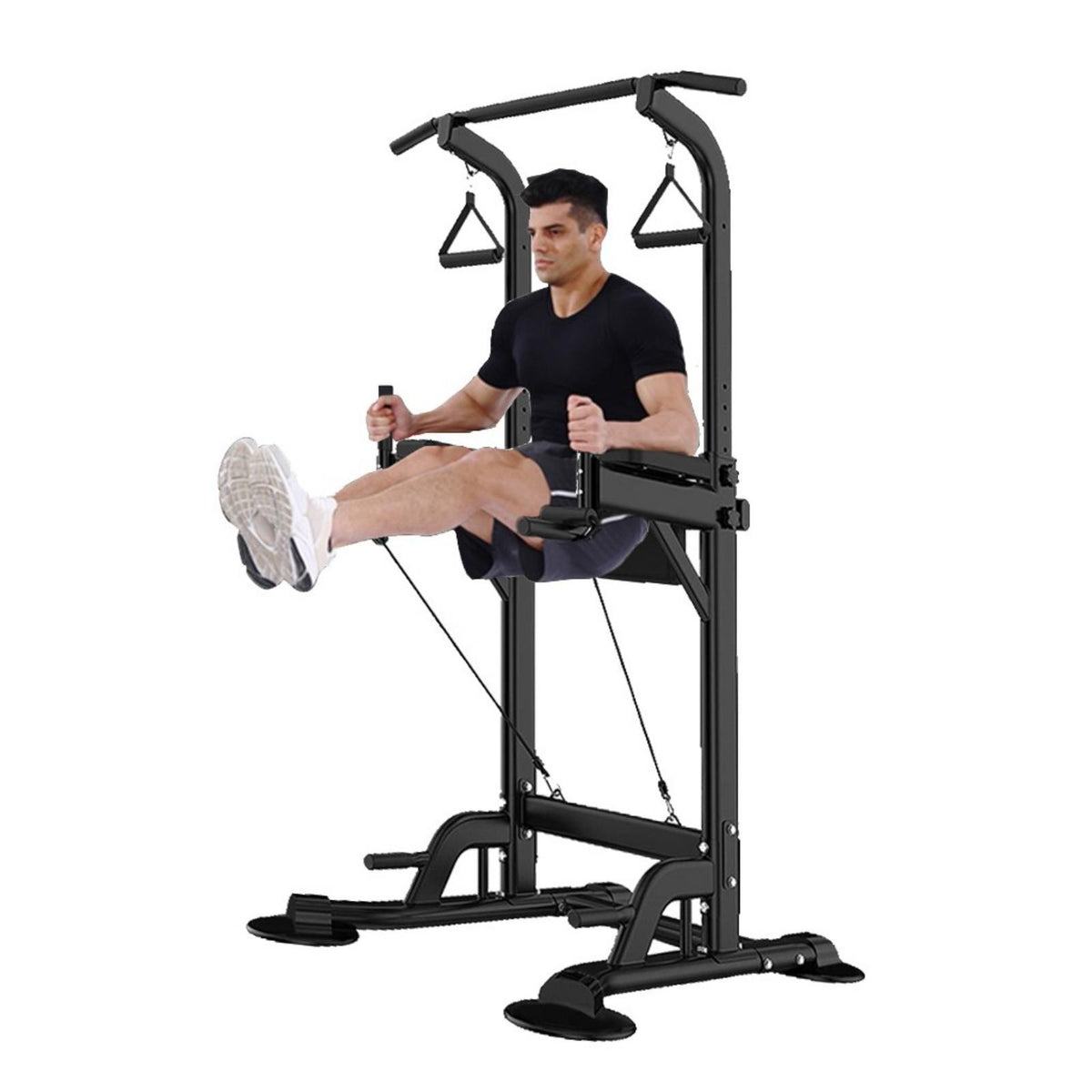 YOHOME PRODUCTS Dip Station Chin Up Bar Core Power Tower Pull Push Home Gym Fitness Equipment