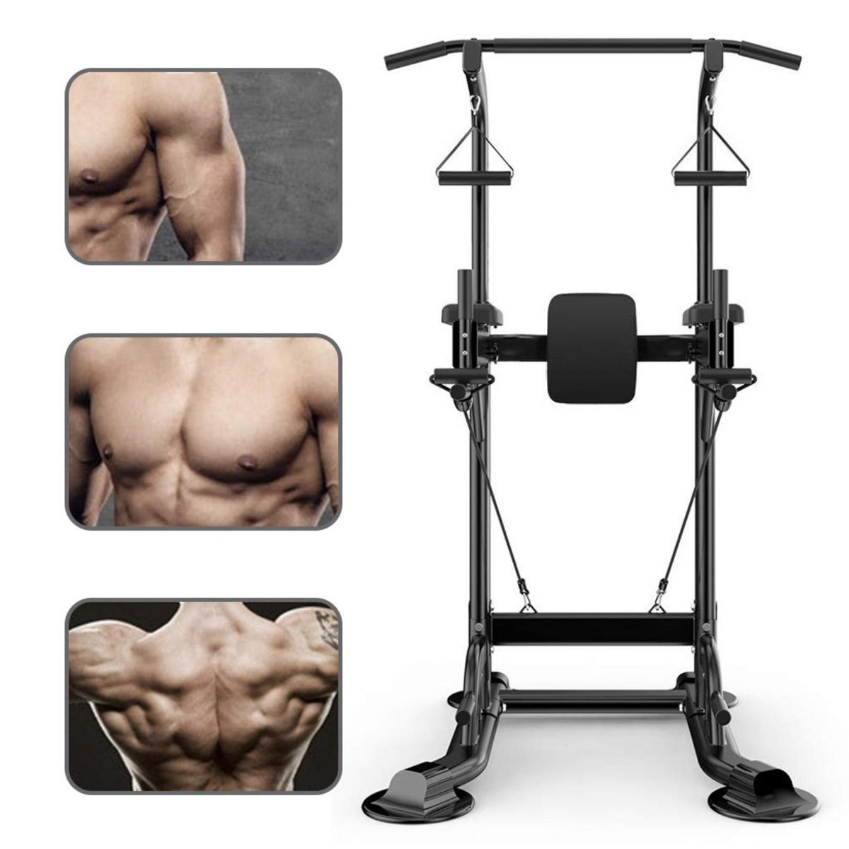 YOHOME PRODUCTS Dip Station Chin Up Bar Core Power Tower Pull Push Home Gym Fitness Equipment
