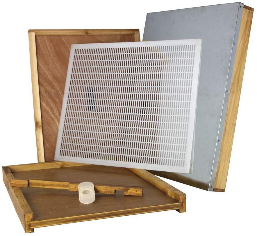 hoover hives 10 frame langstroth beehive dipped in 100% beeswax includes wooden frames &amp; waxed foundations (2 deep boxes, 1 medium box)(fully assembled)