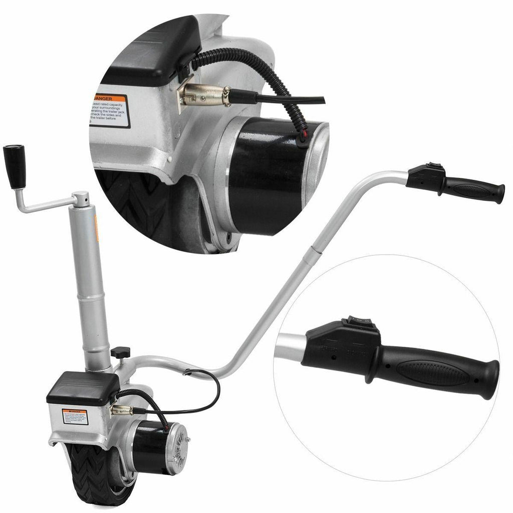 12V Electric Mini Mover Jockey Wheel Caravan Boat Trailer Camper Jack Stands