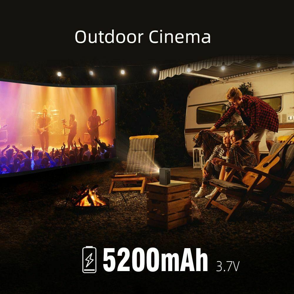 portable mini smart android projector wifi screenless tv laser led dlp 4k 1080p