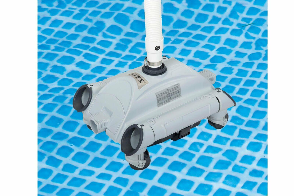 intex pool sand filter pump w/ automatic timer &amp; side vacuum &amp; 1.5” hose 2 pack