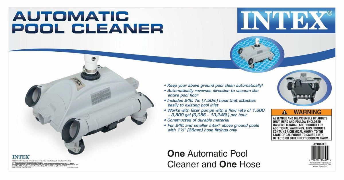 intex pool sand filter pump w/ automatic timer &amp; side vacuum &amp; 1.5” hose 2 pack
