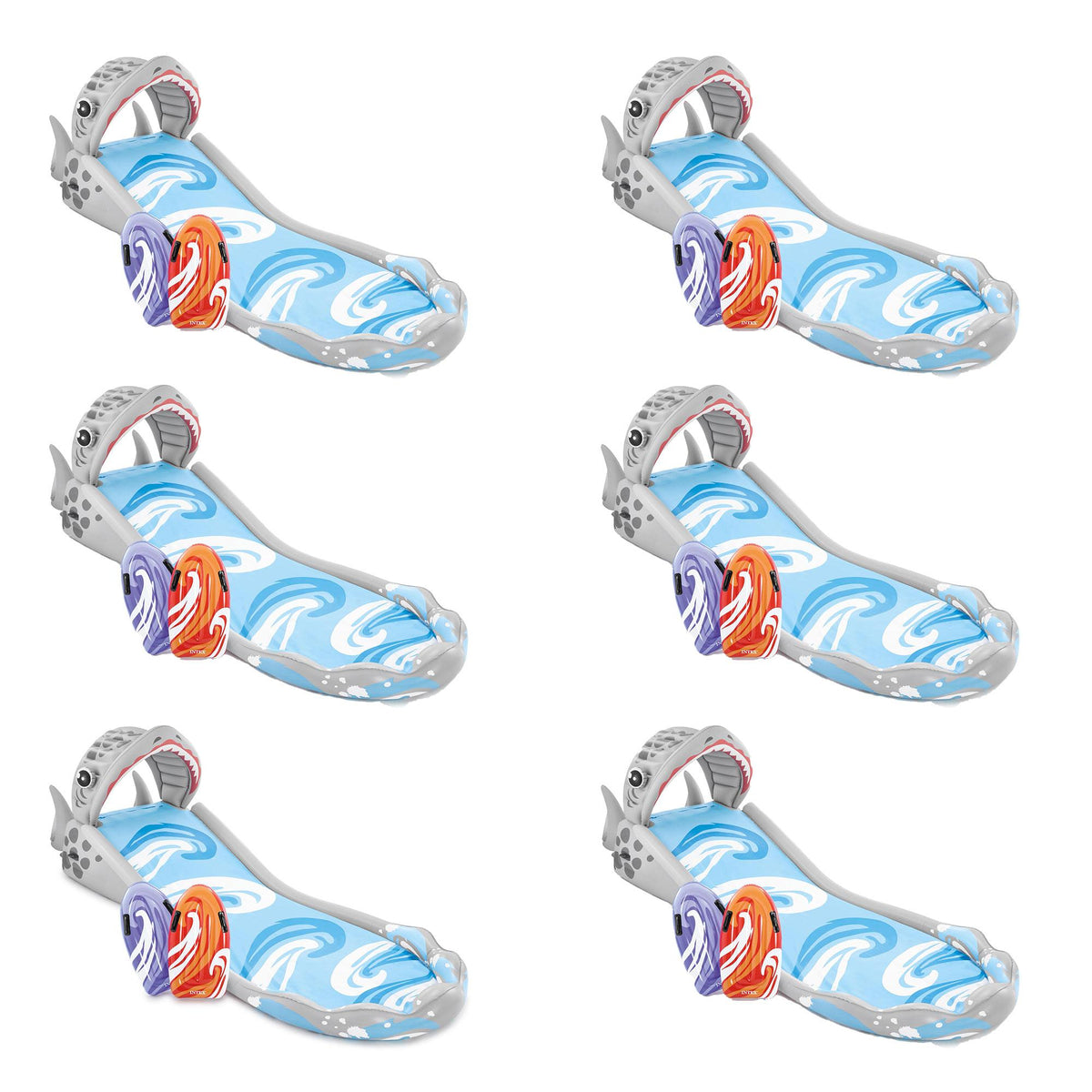 Surf 'N Slide Inflatable Kids Backyard Water Slide w/ Surf Riders (6 Pack)