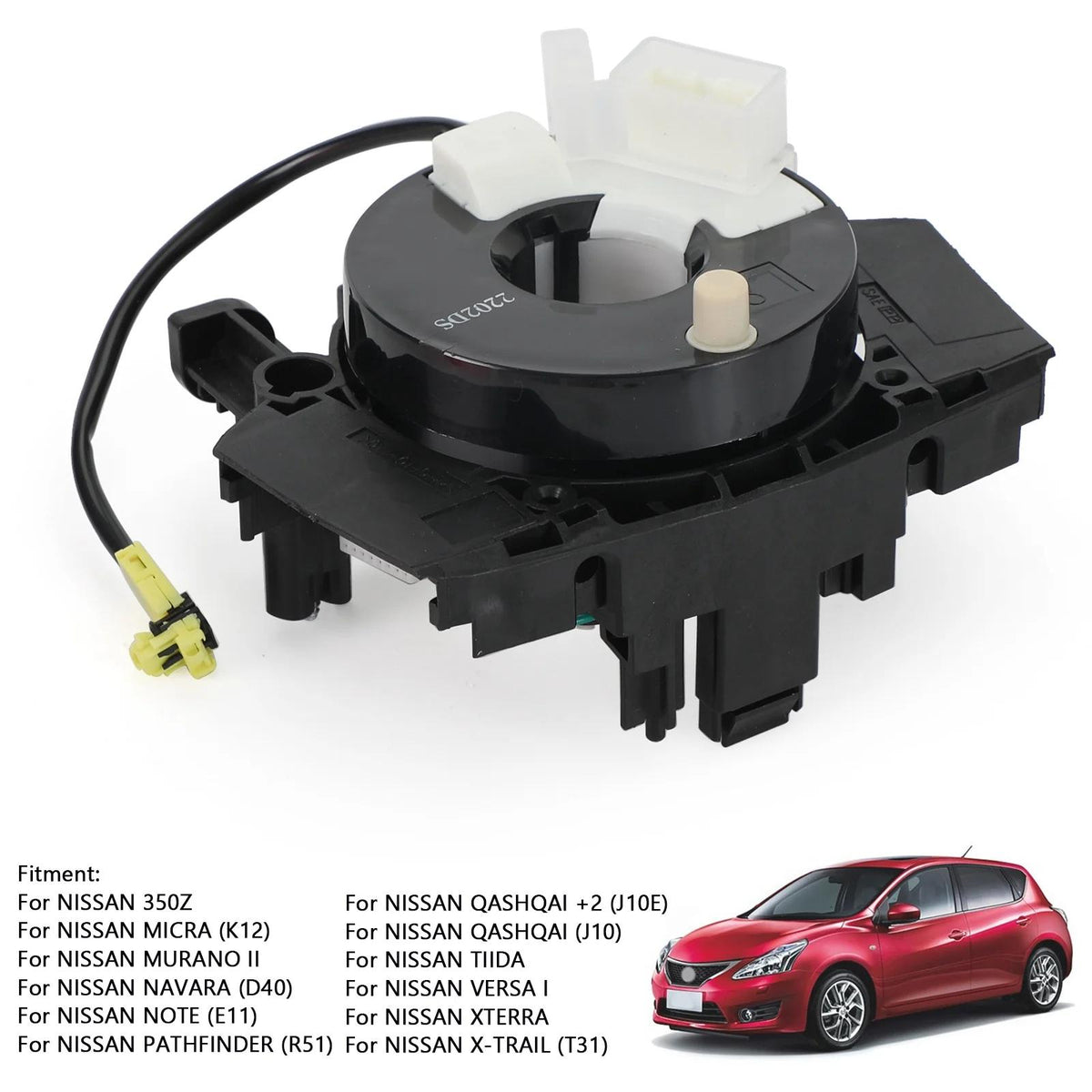 Nissan Tiida Note Micra 350Z Squib Spiral Cable Clock Spring 25567-EB60A Generic