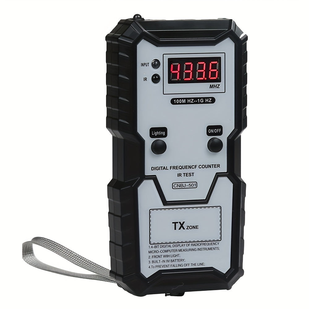 Car Remote Keys Infrared Frequency Tester 3937.01inch-1GHZ 4-bit Digital Electronic Infrared Frequence Counter Test Instrument