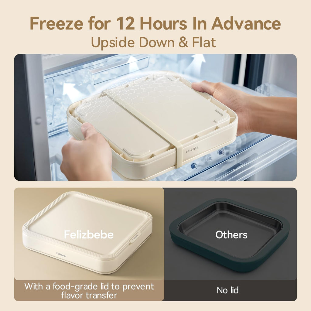 Rolled Ice Cream Maker,   Ice Cream Roller Tray with Lid and 2 Spatulas, Food Grade Premium  Steel Cold Plate No-electricity for Fun Family Activities, DIY Parent-Child Time