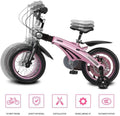Kids Bike BMX Bike for Kids Boys Girls Bicycle Kids Bike Boys Girls Space Aluminum for 3-9 Years Old Kid's Bike 14 Inch with Training Wheels or Kickstand Child's Bike Kids Bicycle ( Color : Pink )