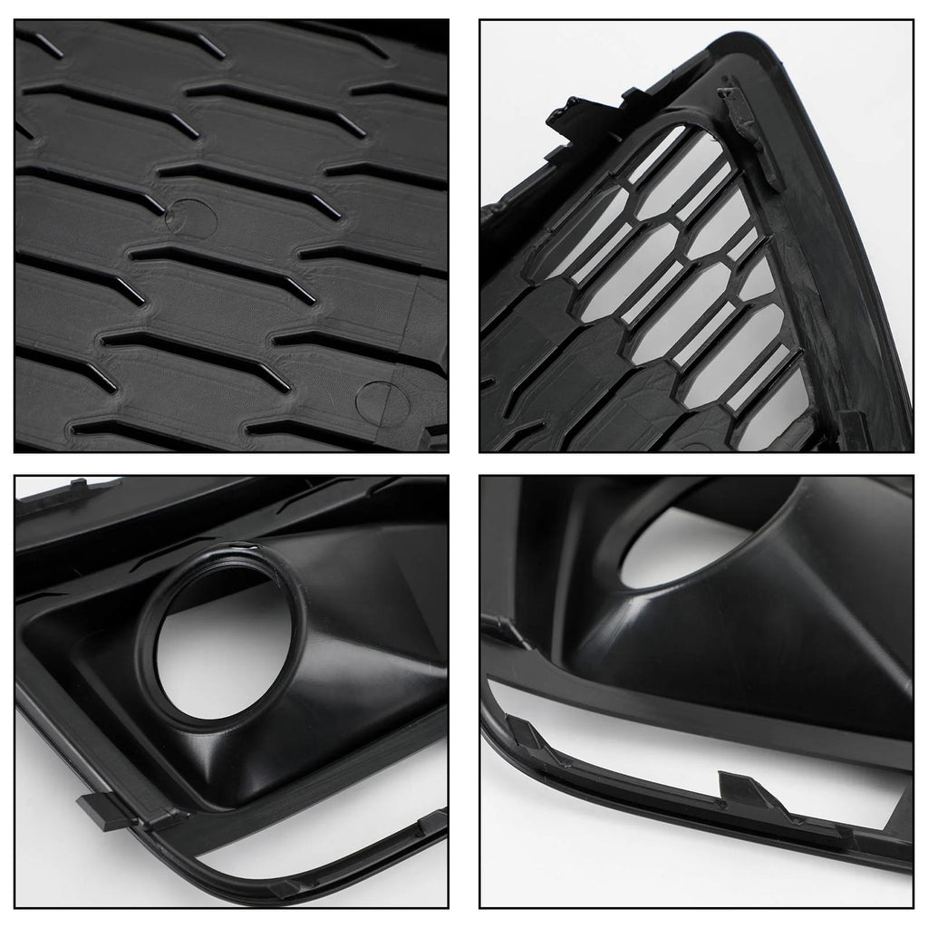 2018-20 RSQ5 Audi Q5 SQ5 SUV Black Front Honeycomb Fog Lamp Grilles Cover Generic