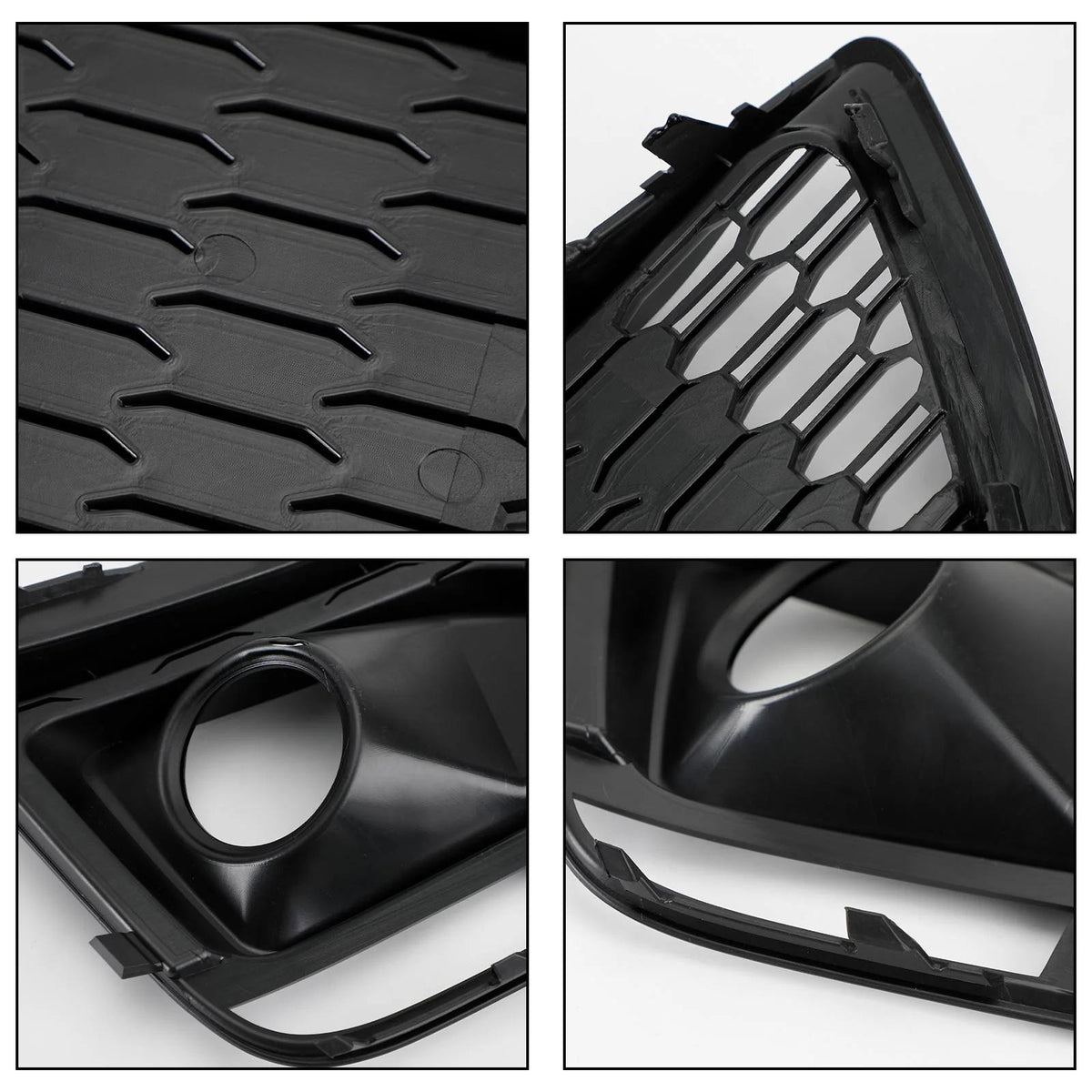 2018-20 RSQ5 Audi Q5 SQ5 SUV Black Front Honeycomb Fog Lamp Grilles Cover Generic