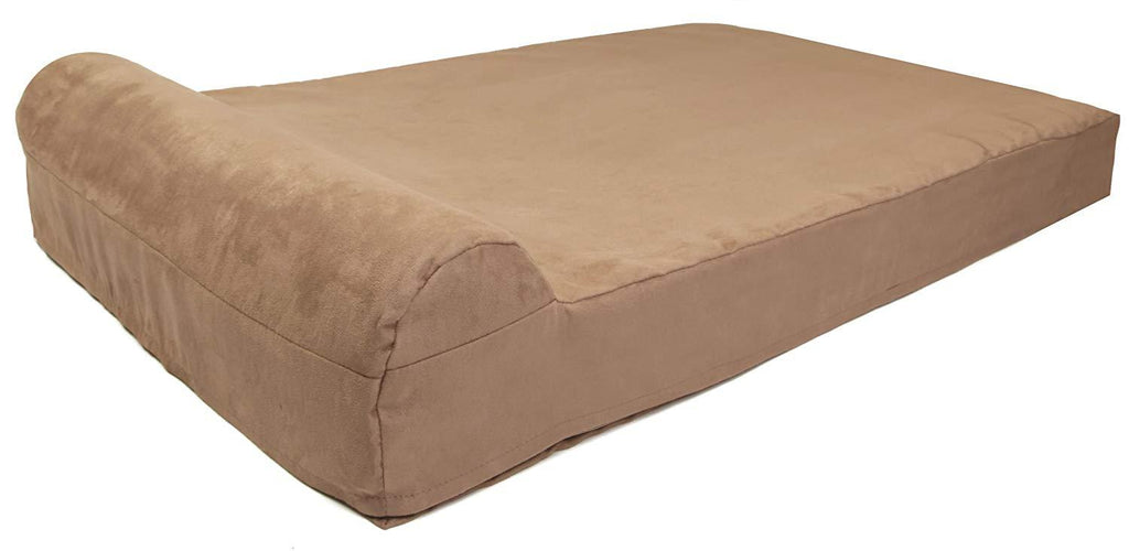 Big Barker Mini - 4" Pillow Top Orthopedic Dog Bed with Headrest for Small and Medium Sized Dogs 20-50 Pounds