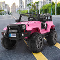 Lowestbest Cars for Kids, Battery Powered Electric Car, Kids Ride On Truck Car, 12V Kids Cars with Remote Control, MP3 Player, Radio, Led Light, Pink