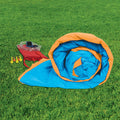 Banzai Splash 'N Blast 12 x 10.5 x 8 Ft Kids Outdoor Backyard Inflatable Water Slide Park Toy with Climbing Wall, Basketball